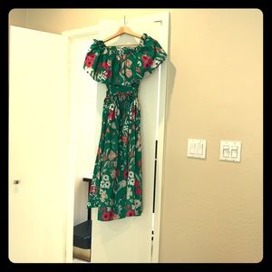 Eliza J Green Flower Dress
